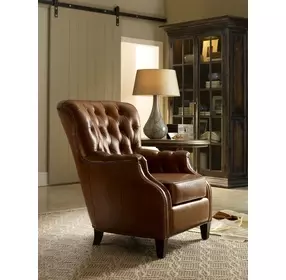 Hamrick Dark Walnut Club Chair