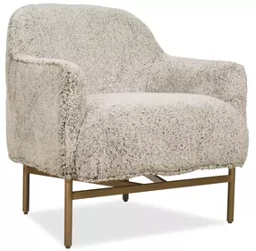Milo Beige Upholstered Lounge Chair