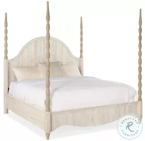 Breakwater Whitewashed Oak Poster Bedroom Set