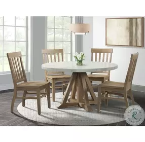 Liam Natural Slat Back Side Chair Set Of 2