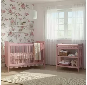 Modern Nursery Pink Changing Table