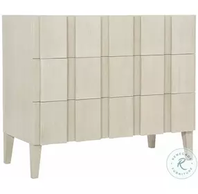 East Hampton Cerused Linen 40" Hall Chest