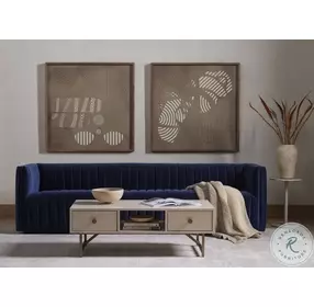 Augustine Sapphire Navy 96" Sofa