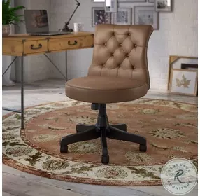 Arden Lane Saddle Mid Back Tufted Swivel Office Chair