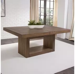 Garland Brown 70" Extendable Rectangular Dining Table