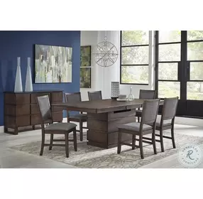 Chesney Falcon Brown Upholstered Side Chair Set of 2