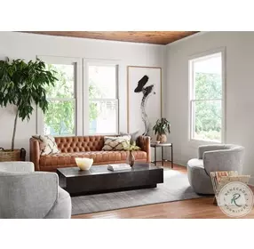 Masera Jet Black Oak Rectangular Coffee Table