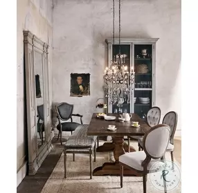 Durham Bleached Oak 110" Dining Table