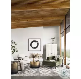 Dylan Sapphire Olive Chaise