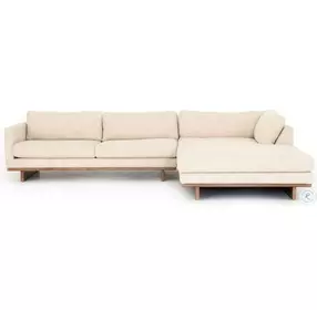 Everly Irving Taupe 2 Piece 86" RAF Chaise Sectional