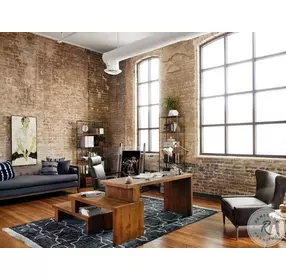 Marlow Vintage Black Wing Chair