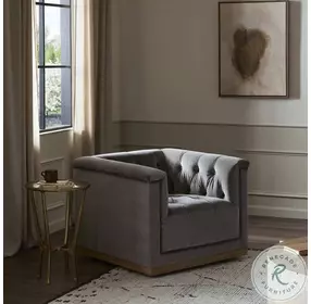 Maxx Sapphire Birch Swivel Chair