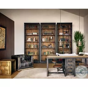 Maxx Destroyed Black Leather Swivel Chair