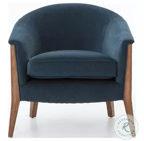 Nomad Azure Plush Performance Fabric Chair