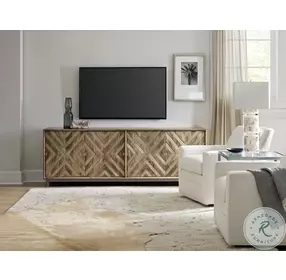 5649-55 Medium Wood 86" TV Stand