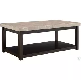 Caleb Espresso And Marble Top Occasional Table Set