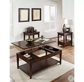 Crestline Cherry Chairside Table