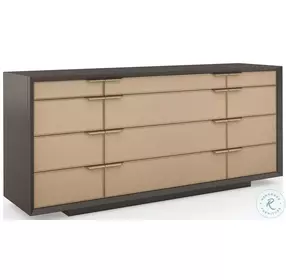 All Wrapped Up Dark Chocolate And Champagne Gold Dresser