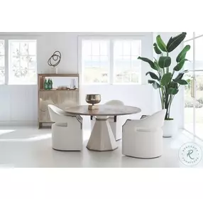 Dinner Roll White Performance Fabric Chair