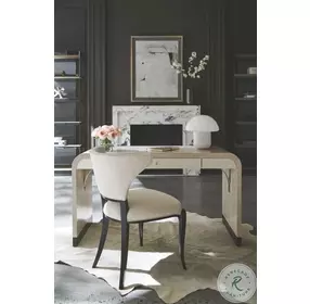 Free Fall Moonstone And Pearly White Console Table