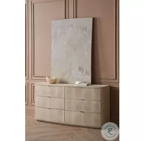 Simply Perfect Ivory Faux Shagreen Dresser
