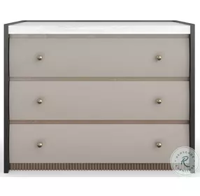 Avignon Rockport Burnished Adobe And Craftsman Bronze Nightstand