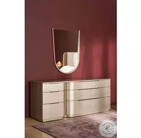 Oblique Soft Silver Paint Gloss Mirror