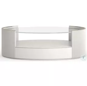 Love Matte Pearl Oval Cocktail Table