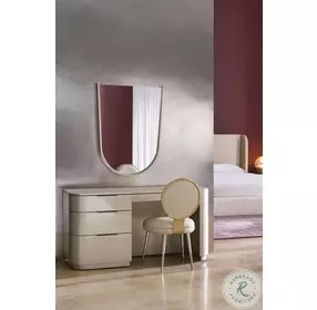 Oblique Soft Silver Paint Gloss Desk