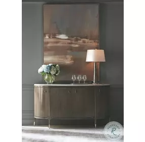 Serve Yourself Charcoal anigre And Whisper Of Gold Demilune Buffet