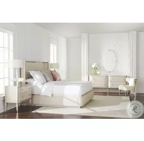 Dream Big Soft Silver Paint King Upholstered Panel Bed