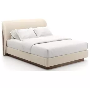 Fleur Ivory and Porcini Upholstered Panel Bedroom Set