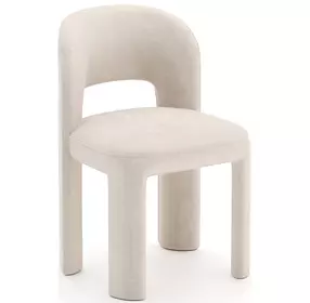 Overlap Ivory Upholstered Side Chair