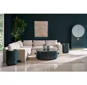 Cocktail Couture Apatite Gloss Round End Table