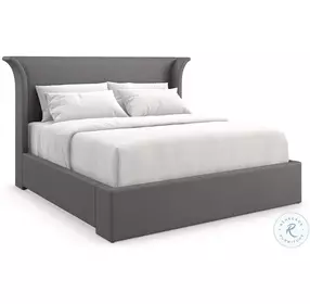Beauty Sleep Gray Upholstered Platform Bedroom Set