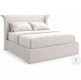 Beauty Sleep Cream Performance Fabric Upholstered Platform Bedroom Set