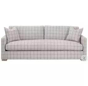 Clara Cement Slim Arm Performance Fabric Sofa