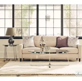 Sophia Clear And Metal End Table