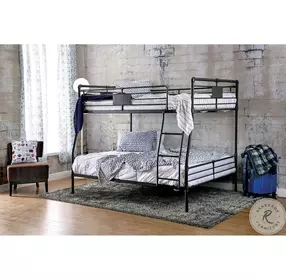 Olga Antique Black Full Over Queen Bunk Bed