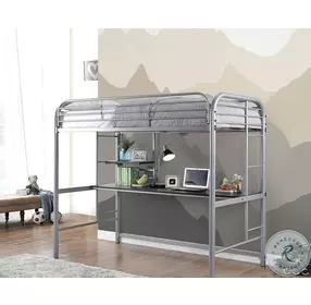 Opal Silver Twin Loft Bed