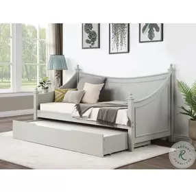 Lycoris Light Gray Twin Daybed with Trundle
