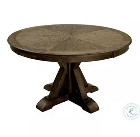 Julia Light Oak Round Dining Room Set