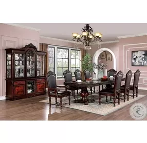 Picardy Brown Cherry Buffet With Hutch