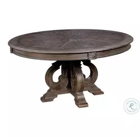 Arcadia Rustic Natural Tone Round Dining Room Set