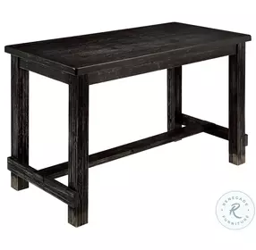 Sania Antique Black 30" Counter Height Dining Room Set