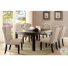 Sania Antique Black Dining Table