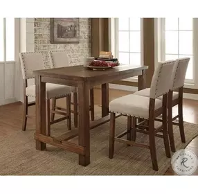 Sania Natural Tone Counter Height Dining Table