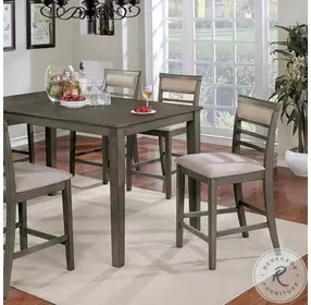 Fafnir Gray 7 Piece Counter Height Dining Room Set