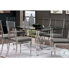 Casper Chrome Dining Room Set