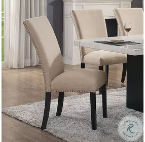 Kian Beige Side Chair Set of 2